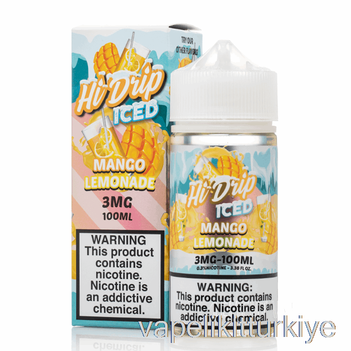 Vape Elektronik Sigara Buzlu Mango Limonata - Yüksek Damlama E-sıvılar - 100ml 0mg